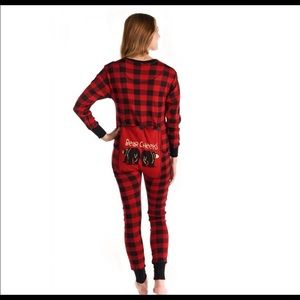Bear Cheek Plaid | Adult Onesie Flapjack Size XS